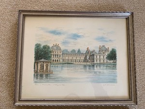 lot 77 image: Two Pieces of Vintage Scenic Artwork
