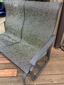 lot 123 image: Outdoor patio two-person glider