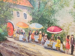 lot 132 image: Original Oil on Canvas Colorful Art