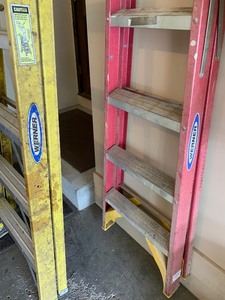 lot 148 image: 8 and 6 foot ladders