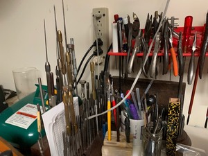lot 141 image: Contents of Workshop- Clock Repair Tools