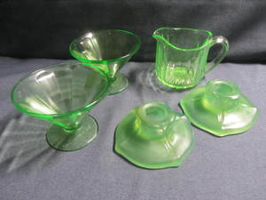 Green Depression Glass
