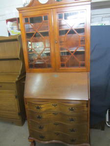 Maple Dropfront Desk Curio