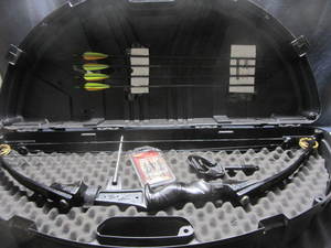 Martin Compound Bow, Arrows, Case