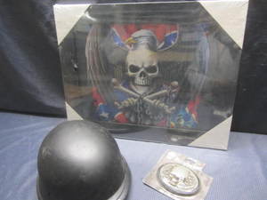 ATV Helmet, Belt Buckle, Print
