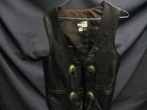 Leather Vest with Conchos