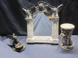 Gargoyle Crested Mirror