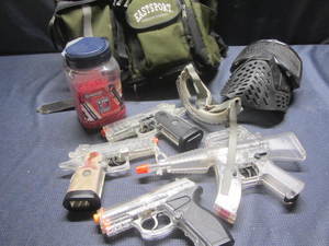 Air Soft Guns, BBs, Mask