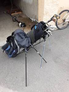 lot 14 image: Golf Clubs & 2- Bags
