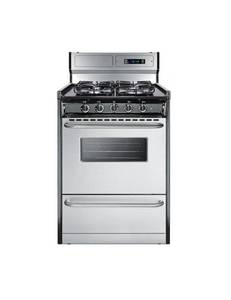 lot 1 image: SUMMIT APPLIANCES 20 in. 2.46 cu. ft. Gas Range in Stainless Steel