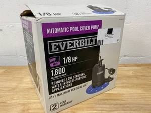 lot 8 image: EVERBILT 18 HP Pool Cover Pump