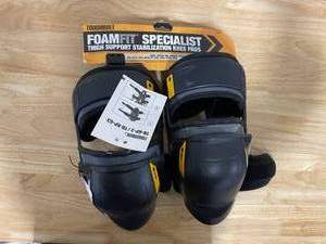 lot 10 image: TOUGHBILT FOAMFIT Black Thigh Support Stabilization Knee Pads