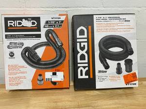 lot 11 image: Lot Of 2 RIDGID 1-78 Universal Vac Hose Extension Kit
