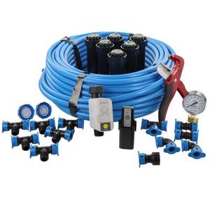 lot 16 image: ORBIT In-Ground Sprinkler System with 12 in. Blu-Lock Tubing System and B-Hyve Smart Hose Faucet Timer with Wi-Fi Hub