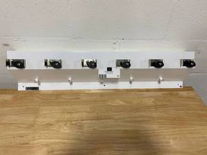 lot 71 image: 6-Bay Broom Holder