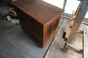 lot 19 image: Vintage Solid Wood Dresser