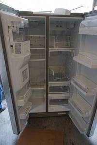 lot 1 image: LG Model LSC27931ST 27 Cubic Foot Side By Side Stainless Refrigerator Freezer