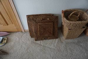 lot 95 image: Lot of Assorted Wicker Baskets