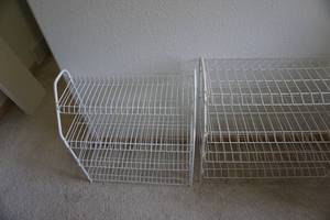 lot 102 image: 2 - Wire Shoe Closet Storage Racks