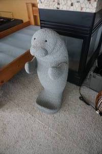 lot 63 image: Large Manatee StatueOrnament