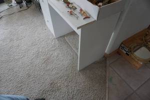 lot 44 image: White Wood Finished Office Desk