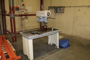 lot 1308 image: Rockwell Delta Drill Press Table 15-655