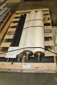 lot 1331 image: Lot of (5) Aluminum Rollers 6ft.