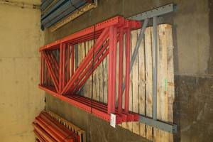 lot 1316 image: Lot of (5) Commercial Pallet Racking Uprights