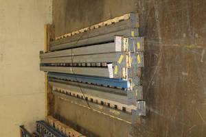 lot 1322 image: Lot of (20) Commercial Pallet Racking Beams 9ft.