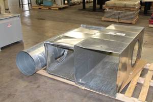 lot 1339 image: Lot of (3) CommercialIndustrial Aluminum Ducting