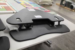 lot 1384 image: Varidesk CubeCorner 48 Standing Desk