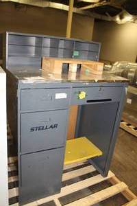 lot 1361 image: Metal Shop Desk
