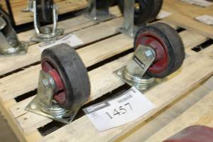 lot 1457 image: Lot of (2) Caster Wheels