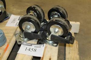 lot 1458 image: Lot of (4) Caster Wheels