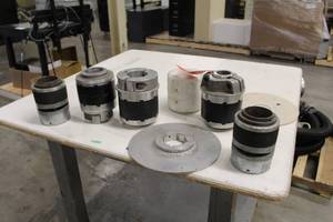lot 1391 image: Pneumatic Collars For Rolls of PlasticVinyletc.