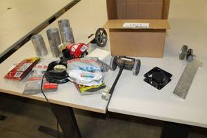 lot 1392 image: Measure Wheels, Aluminum Cylinders, Filters, And More