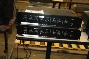 lot 1491 image: Lot of (2) TOA Rack-Mount 500 Series Amplifier A-503A, A-512A