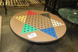 lot 1428 image: Chinese Checkers Game Table