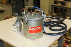lot 1444 image: Dayton Paint Sprayer with Campbell-Hausfeld Spray Accessories