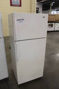 lot 1519 image: Lot of (2008) Whirlpool Estate Refrigerator Freezer