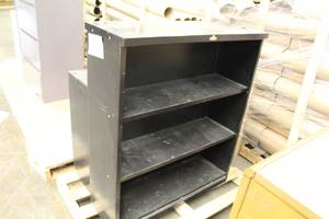 lot 1515 image: Lot of (2) Metal Bookcases