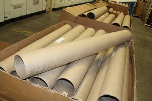 lot 1532 image: Lot of (Approximately 60) Cardboard Mailing Tubes 5in.