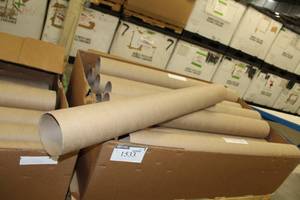 lot 1533 image: Lot of (Approximately 60) Cardboard Mailing Tubes 5in.