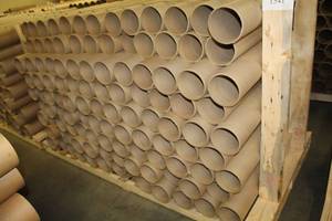 lot 1541 image: Lot of (Approximately 450) Cardboard Mailing Tubes 6in.