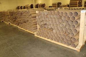 lot 1542 image: Lot of (Approximately 450) Cardboard Mailing Tubes 6in.