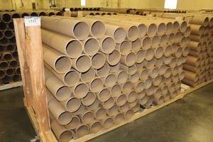 lot 1545 image: Lot of (Approximately 450) Cardboard Mailing Tubes 6in.