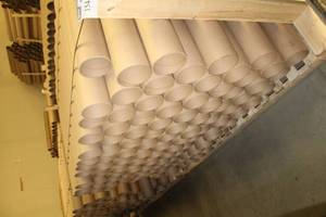 lot 1544 image: Lot of (Approximately 450) Cardboard Mailing Tubes 6in.