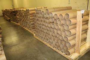 lot 1550 image: Lot of (Approximately 450) Cardboard Mailing Tubes 6in.