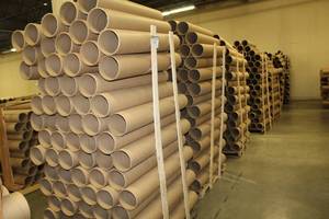 lot 1547 image: Lot of (Approximately 450) Cardboard Mailing Tubes 6in.