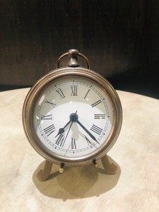 TABLE TOP BRONZE ALARM CLOCK